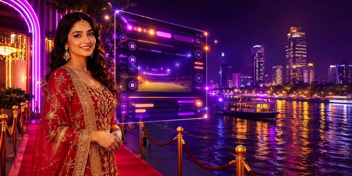 ঢাকায় নিয়ন আলোয় ক্যাসিনো ও বেটিং পরিবেশ রাতের দৃশ্য